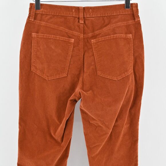 FREE PEOPLE Pants Womens Size 28 We The Free Rust Corduroy Skinny Raw Frayed Hem - Picture 5 of 11